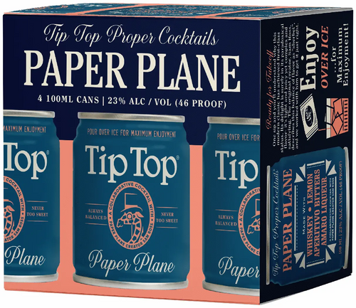 Tip Top Cocktails Paper Plane (4-Pack)