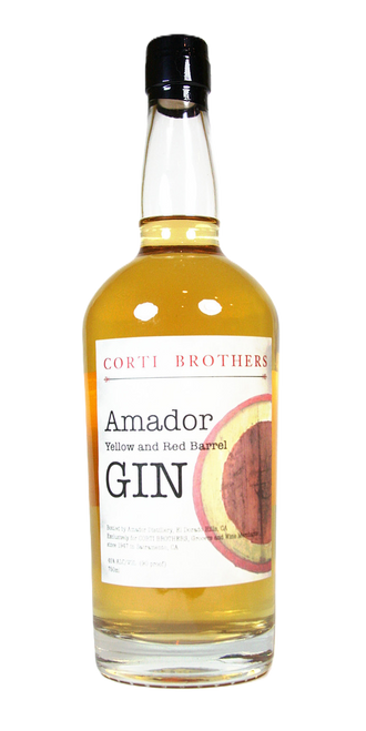 Amador Yellow and Red Barrel Gin, Corti Brothers Barrel