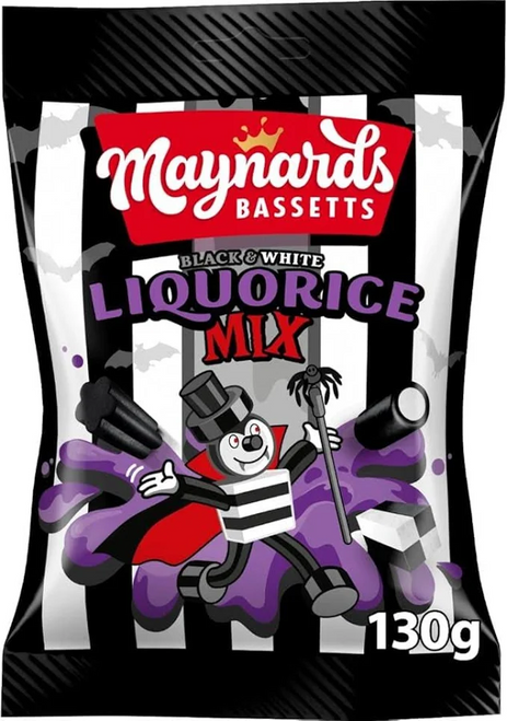 Maynards Bassetts Liquorice Allsorts Black & White Mix