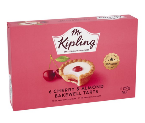 Mr. Kipling Cherry & Almond Bakewell Tarts