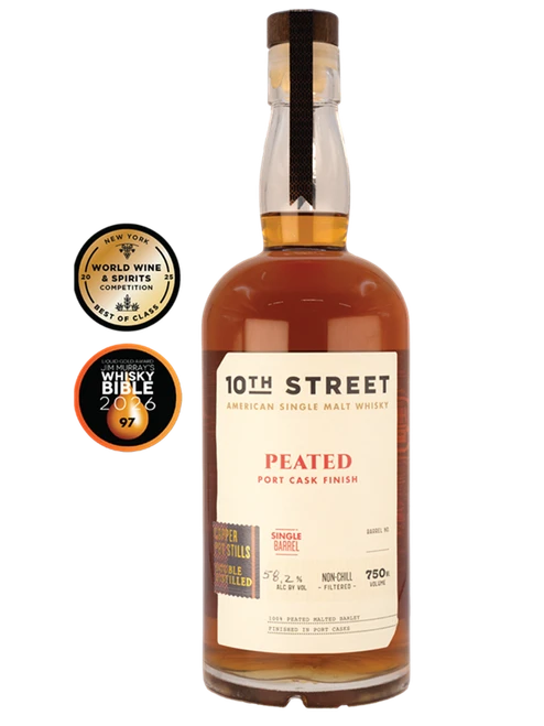 10th Street Peated Port Cask Finish Single Barrel
