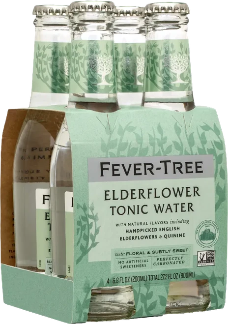 Fever Tree Elderflower Tonic Water (4 x 200ml)