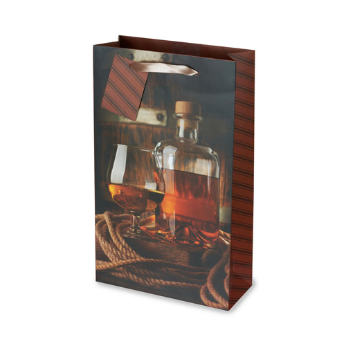 Decanter & Snifter Double Bottle Gift Bag