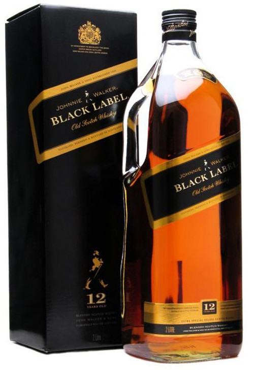 Johnnie Walker Black Label, 12 Year Old, 1.75 Liter