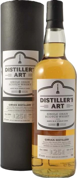 Girvan 25 Year Old, 1990, by Distillers Art - The Whisky Shop