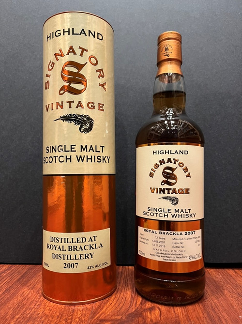 Royal Brackla 12 Years Old, 2007, by Signatory Vintage - The