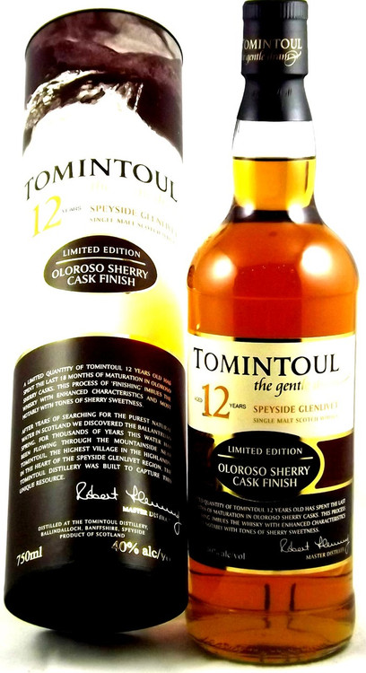 Tomintoul 12 Year Old, Oloroso Finish - The Whisky Shop - San