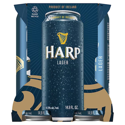 Harp Lager (4pk-14.9oz Cans) - The Whisky Shop - San Francisco