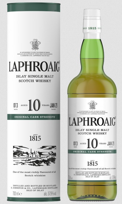 Laphroaig 10 Year Old, Cask Strength, Batch 13 - The Whisky Shop