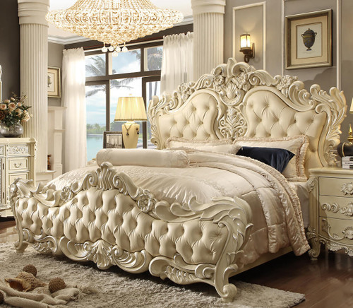 Serena Ivory Cream Formal Elegant Bed