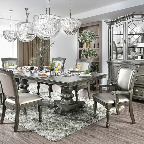 FA3350GY-T - Nia Gray 7 Piece Formal Dining Set