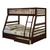 ac02020 - Jazz Espresso or Honey Oak Solid Wood Twin/Full Bunk Bed With Drawers up Close