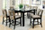 FA3320PT - LEOLA BLACK LACQUER 7 PIECE COUNTER HEIGHT SET