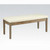 AC71715 - Claudine Salvage Brown Genuine Marble Top 6 Piece Dining Set Bench