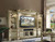 AC91313 Vedome II Gold Entertainment Center With TV Stand 