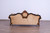 EF41024 - Bashir Italian Mahogany Solid Wood Trim Formal Sofa And Love Seat In Black And Gold Sofa Back