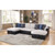 P2 56015 - Marcel Sectional Sofa w/Sleeper - 56015 - Contemporary Sectional With Sleeper 