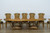EF51955 - Otello Italian Luxury Wood 11 Piece Dining Room Furniture Set With Gold And Black Chairs Up Close