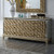 P1 6065 - Aria Elegant Antique Gold Platform Bed