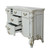 P2 BD01335 - Vendome Two Tone Ivory Fabric & Antique Pearl Finish Elegant Formal Dresser Open