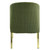 P2 DN01956 -  Alena Modern Classic Round Marble and Gold 5 Piece Dining Set in Mirror Gold Finish And Green Chairs Chair Back