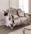 FA65006PR - Ambre Elegant Formal Sofa And Love Seat With Champagne Intricate Wood Trim Love Seat