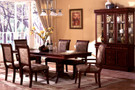 FA3224 -  Gustav Cherry Solid Wood 7 Piece Dining Set