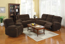 FA6554 - COURTNEY DARK BROWN CLASSIC RECLINING SOFA & LOVESEAT