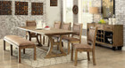 FA3829t - Diego Rustic Pine 6pc Dining Table Set