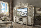 AC91320 Versailles Bone White Finish Entertainment Center