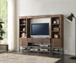 AC91620 Andria Reclaimed Oak Finish Entertainment Center With TV Stand