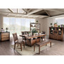 FA3061T - Valdis 6 Piece Wood Grain Dining Set W/ Storage