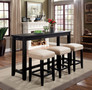 FA3474PT-4PK - Dita 4 Piece Counter Height Dining Set W/ USB and Power Outlet 