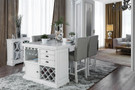 FA3390PT - Asher 5 Piece Counter Height Dining Set W/ Wine Rack And Storage