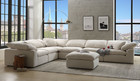 AC55130 - Nivea 6 Piece Modular Sectional Sofa Set Available in 3 Different  Colors Set In Ivory Linen