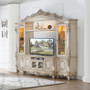 P2 91440 - Martino Elegant Golden Ivory Entertainment Center