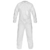 Coverall, Microporous, Hood w/ Elastic Wrist, Zipper Front