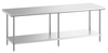 Worktables, Stainless Steel with Bottom Shelf