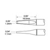 PTTC Solder Tweezer Cartridge, Blade, 1.27 mm (0.05"), 600 Series