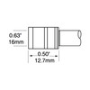 PTTC Solder Tweezer Cartridge, Blade, 15.75 mm (0.62"), 700 Series