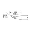 PTTC Solder Tweezer Cartridge, Bent 30°, 0.4 mm (0.016"), 700 Series