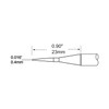PTTC Solder Tweezer Cartridge, Conical, 0.4 mm (0.016"), 800 Series