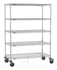 ESD Shelving Unit Convenience Pak,  5 Shelves, Mobile
