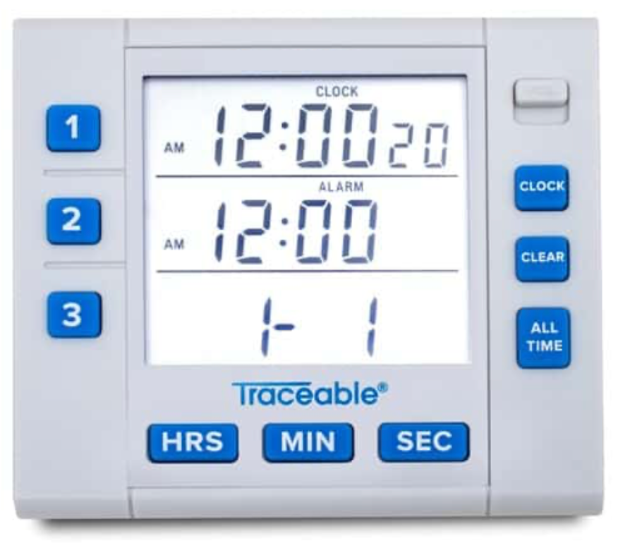 Timer, Traceable® Three-Channel Alarm Timer