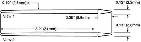 Swab, Sealed Foam, Pointed Tip