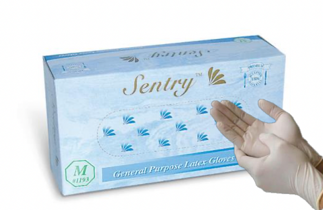 Gloves, Latex, Low  Powder, Boxed