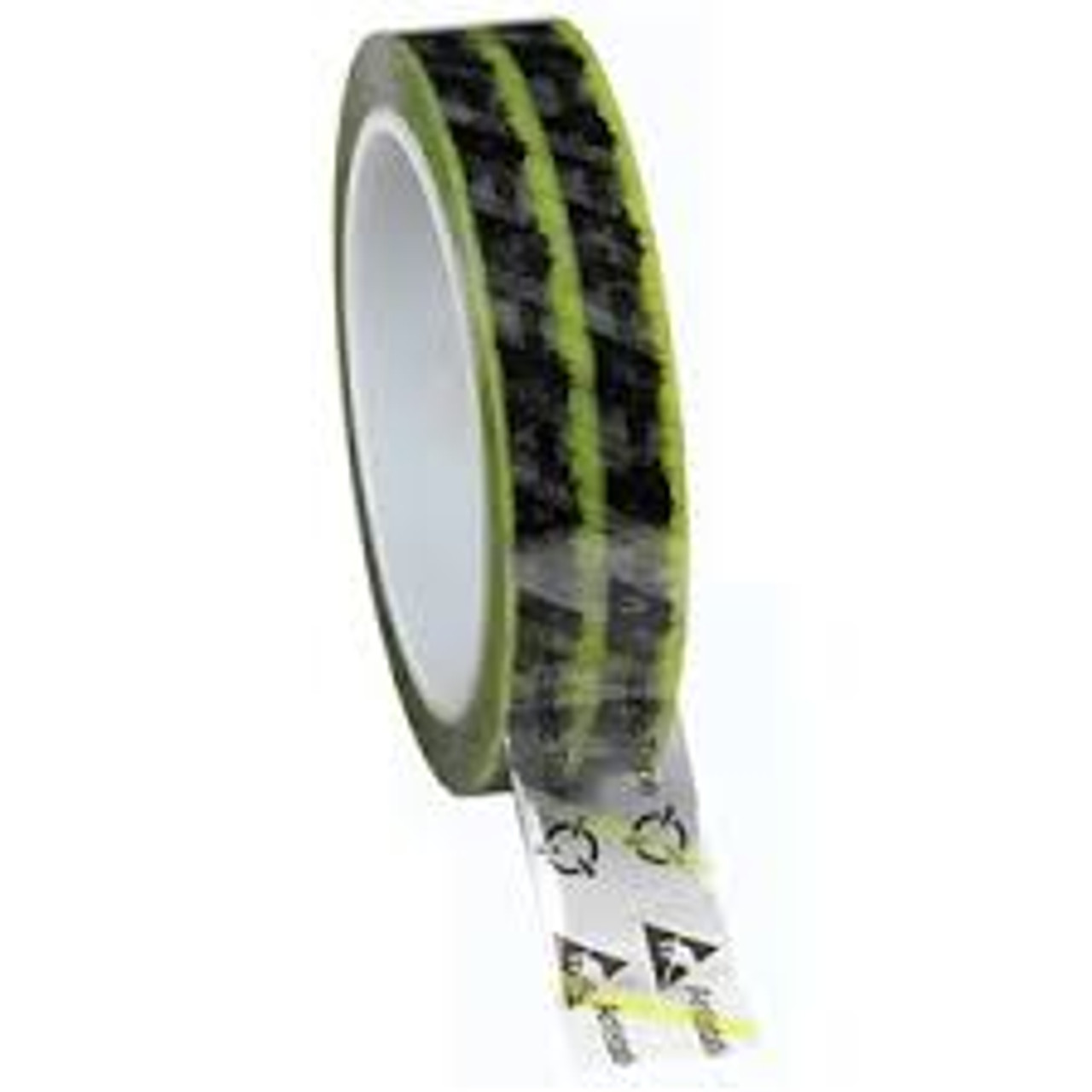 Tape, Antistatic, Clear Cellulose with Symbols and Yellow Stripe