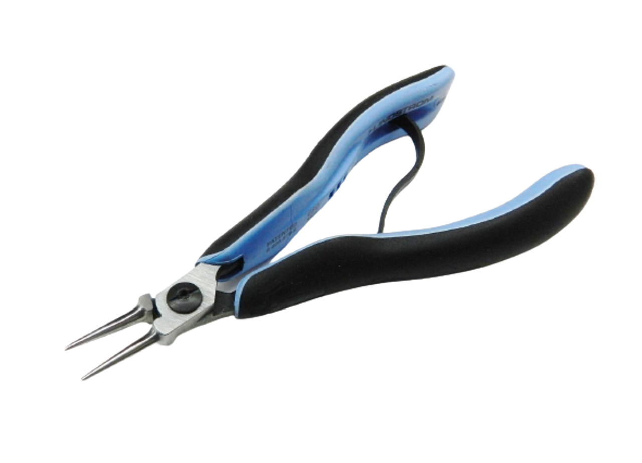Plier, RX Series, Ergonomic Pliers, Round Nose, Fine Jaw, ESD