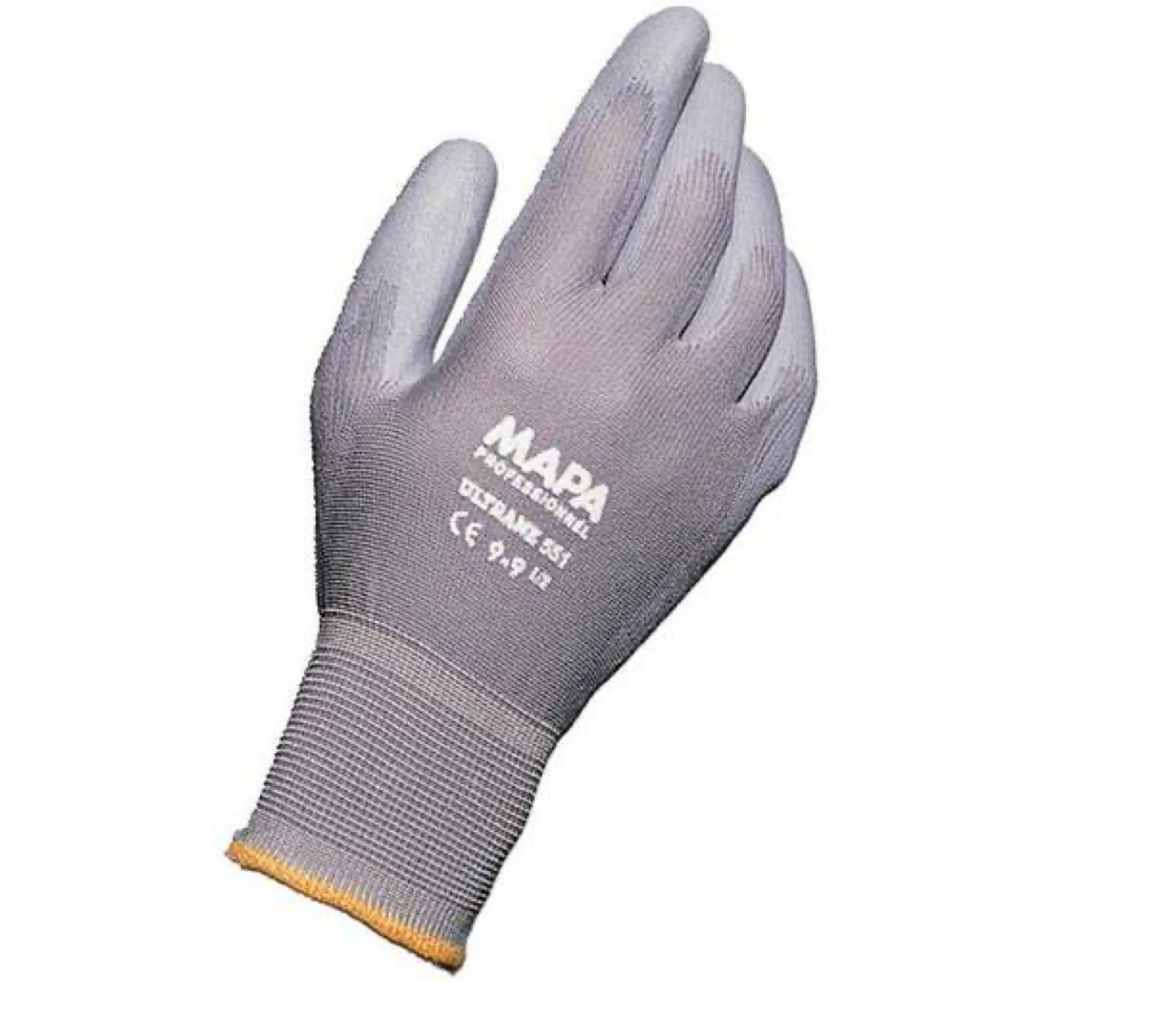 Gloves, Ultrane 551, Polyurethane, Size Coded, Smooth Grip