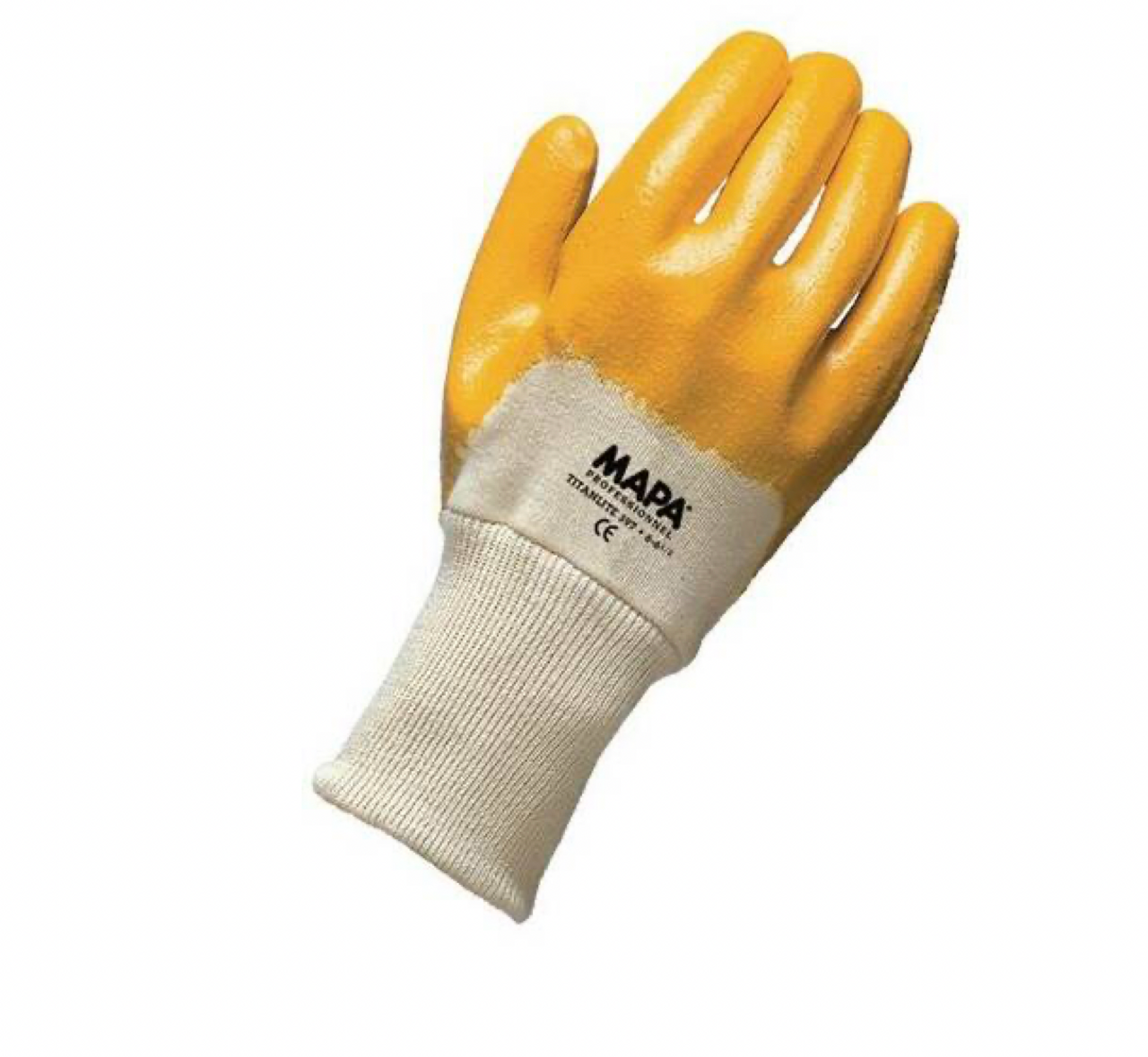 Gloves, Titanlite GPA-397, Nitrile, Gold Palm, Knit Liner